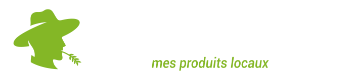 Logo Mon Producteur, horizontale Version, weiss und grün (700 × 160 px)