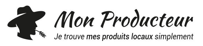 Logo Mon Producteur, horizontale Version, ganz schwarz (700 × 160 px)